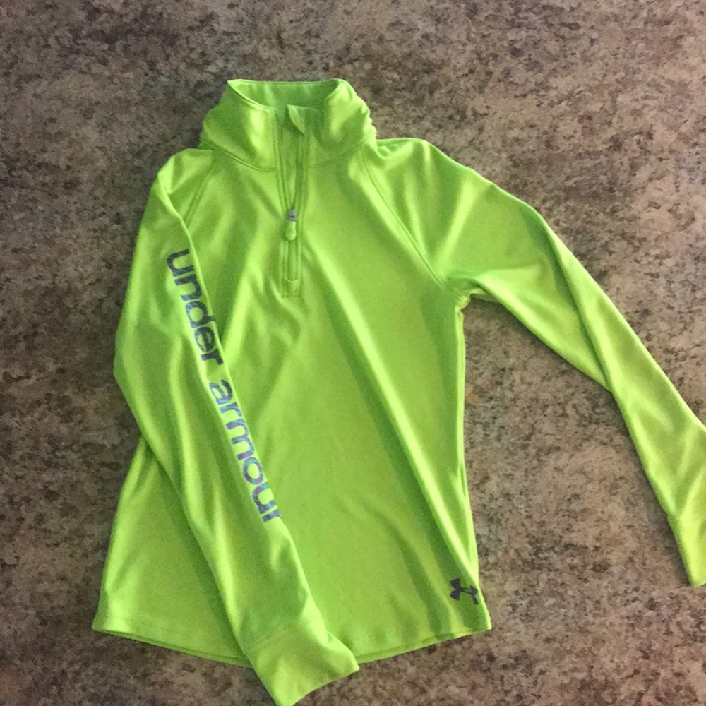 Girls Under armour heat gear 1/4 zip